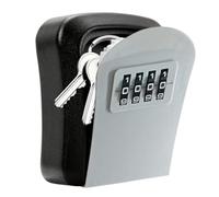 Key Safe Wall Mounted, 4 Digit Combination Key Lock Box Outdoor Indoor to Share and Secure Keys for AirBnB Home Garage Office School, Gray, External dimensions: 115x95x40mm
