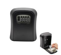Key Safe Wall Mounted,Combination Lock Box Outdoor Security Code Lockbox,Keysafe Case House Keys Safety Boxes,with 4 Digit Password Safes,Metal Anti-Theft Keylock,Portable Mounte for Outside Indoor