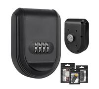 Key Safe Wall Mounted, Key Safe with 4-Digit Combination Lock, Key Lock Box Outdoor with 3pcs Waterproof Bag, Keysafe Wall Mounted Outside, Lock Box for Home Garage School Office Key Storage