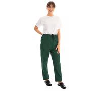 Key Scrubs Lightweight Unisex Scrub Trousers - Comfortable Elastic Waist, Adjustable Drawstring - 1 Back Pocket - Industrial Laundry Safe, Wash Up to 85°C, Scrub Trouser with Pocket Bottle Green