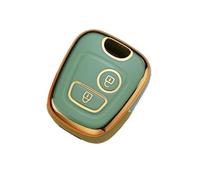 Key Shell Car Key Case Cover Shell Fob Keychain For Citroen C1 C2 C3 C4 For Picasso(Green)