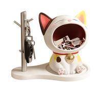 Key shell, cat sculpture, decorative figure, desk decoration, bowl for keys, decoration for the entrance area, living room, bedroom
