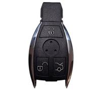 Key Shell For Benz 3 Button 2 Batteries Slot Key Fob Casing Key Shell Car Lock Key Shell Key Case Replacement Auto Accessories Car Key Fob Case