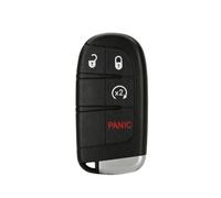 Key shell for Jeep Compass 2017, Replace Broken/Worn Key Fob With Uncut Sip22 Blade(3 Plus 1 Start)