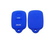 Key Shell For Toyotaes For RAV4 For Corolla G6 Ipsum For Daihatsu Sirion 2 For Terios 2 Button Silicone Car Key Shell Cover Case Car Key Fob Case(Dark Blue)
