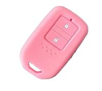 Key Shell For Vezel For Civic For CRV For HRV For FIT For Freed 2 Button Silicone Car Key Cover Case Holder(Pink)