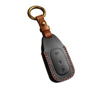 Key Shell Holder For Leading Ideal One Li Auto L9 Fob Protector Keychain Leather Car Key Cover Case Keyring Protective Bag Key Shell(A)