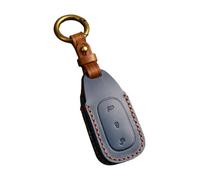Key Shell Holder For Leading Ideal One Li Auto L9 Fob Protector Keychain Leather Car Key Cover Case Keyring Protective Bag Key Shell(F)