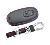Key Shell Holder Leather Car Key Case Keychain For Suzuki For Palette For Solio MR For Wagon For Hustler For Alto For Lapin For Every For Spacia Smart Remote Fobs Cover Key Shell(2 Buttons)