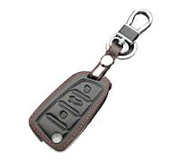 Key Shell Holder Style Leather Car Key Fob Cover Case For JAC S2 For Refine S3 S4 S5 S7 R3 A5 2017 2018 2019 2020 Folding Remote Keychain Holder Key Shell