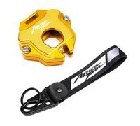 Key shell protective cover For Hon@&da Africa Twin CRF1100/L CRF 1000L XRV750 All Year Motorcycle Aluminum Keychain Case Shell & Embroidery Key Ring(KKCR Gold)