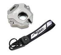 Key shell protective cover For Hon@&da Africa Twin CRF1100/L CRF 1000L XRV750 All Year Motorcycle Aluminum Keychain Case Shell & Embroidery Key Ring(KKCR Grey)