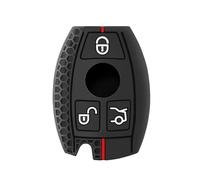 Key Shell Silicone Car Key Fob Case Cover For Mercedes For Benz A B C E S G Class W204 W205 W212 W213 W176 W177 GLC CLA AMG(Red)