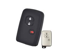 Key Shells, 3 Buttons Silicone Key Case Cover Keyless Fob Holder Protector, for Toyota, for Land Cruiser, for Prado, for Avensis IQ, for Corolla, for Prius, for Highlander, for Yaris