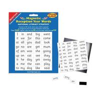 Key Stage 1 Magnetic Words for Reception - 45 Essential Sight-Word Magnets | Early Learning Literacy & Phonics Set | Sentence Building & Spelling Practice for Kids