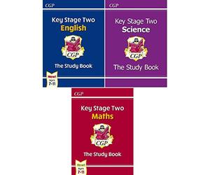 Key Stage Two The Study Book 3 Books Bundles Collection Set- KS2 Maths Study Book,KS2 Science Study Book,Key Stage 2 English The Study Book