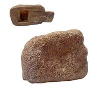 Key Stone - Large Artificial Stone Secret Hiding Safe Holder - Resin Storage Box for Home Garden Patio Yard Shed Paths Corner Geocaching Private Room Rental Tenant