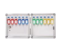 Key Storage Cabinet with Lock Metal Key for 12 24 32 48 & 72 Hooks Secure Key Box for Bedrooms Wall-Mounted Key Holder and Safe.