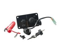 Key Switch Assembly Panel Replacement For 704-82570-08 Compatible With Outboard Yacht 704 Control Box 704-82570-12-00