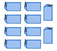 Key Tags with 10 PCS Plastic Key Fobs - USB, ID & Luggage Name Tags, Blue