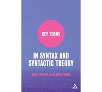 Key Terms in Syntax and Syntactic Theory