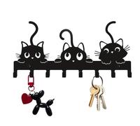 Key Title Cat | Hat Hooks Organizer with a Durable Wall Construction for Safe Daily Use | Cartoon Style Coat Hook for Towel Towels