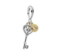 Key to My Heart Dangle Charm - female - Pandora - Jewellery - Gray - ONE SIZE - Accessories ONE SIZE