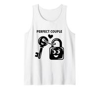 Key to My Heart Love Lock Romantic Symbol Tank Top