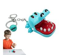 Key Trailer Toys with Animal Motif to Bite Your Finger-Key with a Crocodile Dentist, Interactive Keychain with Crocodile Bite for Girls | Interesting Gags & s