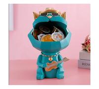 Key Tray, Candy Bowl for Lucky Cat, Cat Statue for Living Room, Hallway, Decorative Key Storage Box,D red