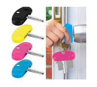 Key Turner Aid 3 Pack, Ergonomic Key Holder for Arthritis and Weak Hands, Disability Aids for Daily Living, Comfortable Grip Key Turning Device for Flat House Keys, Lightweight and Easy to Use