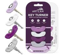 Key Turner Aids 4-Pack - Ergonomic Key Holder for Arthritis, Elderly, and Weak Hands | Easy Grip | Mobility Aids for Standard House Keys