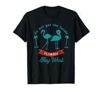 Key West Flamingo Do Not Pet The Locals Funny Nautical T-Shirt