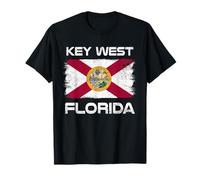 Key West Florida Flag Design Florida Keys Floridian Pride T-Shirt