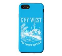 Key West Florida Keys Boat Palm Vintage Island Case for iPhone SE (2020) / 7/8