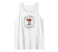 Key West Florida Keys Southernmost Point Souvenir Art Tank Top