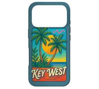 Key West Florida Retro Sunset Palm Island Vacation Case for iPhone 17 Pro