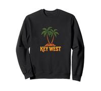 Key West Florida Retro Sunset Palm Island Vacation Sweatshirt