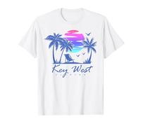 KEY WEST FLORIDA Spring Break Vacation Retro Vintage Sunset T-Shirt