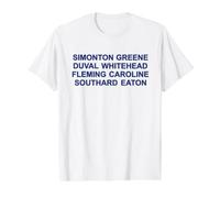 Key West Florida Street Names Duval Keys Souvenir Value Graphic T-Shirt, Men, White, M
