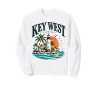 Key West Florida US State Lighthouse Tropical Sunset Sweatshirt