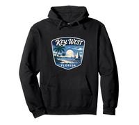 Key West Florida Vintage Sailing Palm Tree Beach Sunset Pullover Hoodie