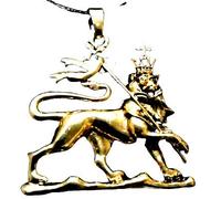 Key West Gypsy Large fine Bronze Rasta Lion of Judah, Brass Pendant Necklace, Solid hi Quality Bronze Rastafarian Jewellery, Authentic and Unique, New with tag,Made in USA 10 Year Guarantee