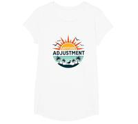 Key West Latitude Adjustment Tropical Paradise Getaway T-Shirt, Girls, White, Small