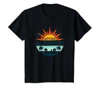 Key West Latitude Adjustment Tropical Paradise Getaway T-Shirt, Kids, Black, 6 Years
