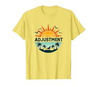 Key West Latitude Adjustment Tropical Paradise Getaway T-Shirt, Men, Lemon, XL