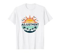 Key West Latitude Adjustment Tropical Paradise Getaway T-Shirt, Men, White, S