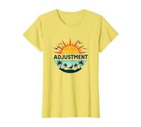 Key West Latitude Adjustment Tropical Paradise Getaway T-Shirt, Women, Lemon, 3XL