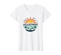 Key West Latitude Adjustment Tropical Paradise Getaway T-Shirt, Women, White, 3XL