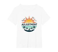 Key West Latitude Adjustment Tropical Paradise Getaway T-Shirt, Women's Plus, White, 3X